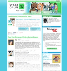 Teen blogging, writing contests and more at StageofLife.com